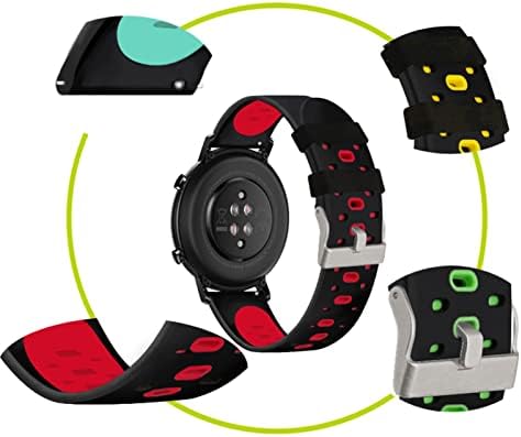 USTVI 20mm colorido de faixa de vigilância para Garmin Forerunner 245 245m 645 Music Vivoactive 3 Sport Silicone Smart Watchband