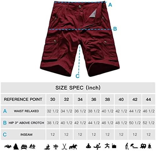 Shorts de carga clássica de zusmen mass, um monte de bolso de bolso descontraído, curto