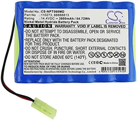 Substituição da bateria Parte nº 110273, 88888813 para Nellcor Puritan Bennett Mediana N5500, Mediana N5600, N5500, N5600
