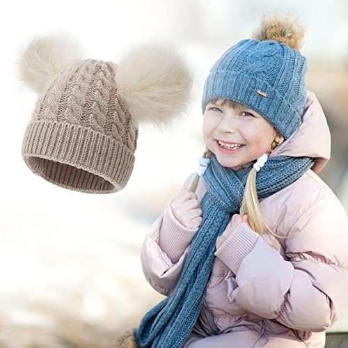 Hat pom meninas meninos falhas de criança chapéu boné de chapéu crianças algodão malha