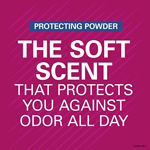Desodorante anti -perspirante em superfície secreta em pó de proteção sólida invisível - 2,6 oz, pacote de 6