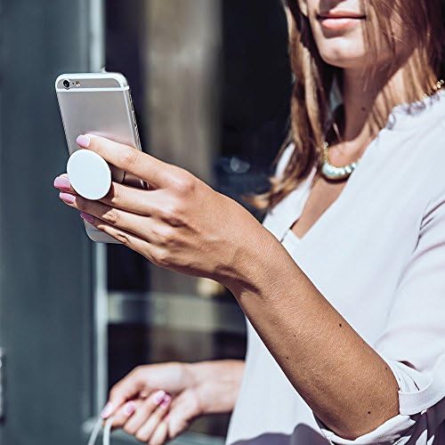 Boho estético minimalista linha floral Art Flor Brown Popsockets Swappable PopGrip