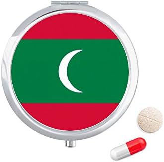 Maldives Flag National Asia Country Case Case Pocket Medicine Storage Box Recainhor