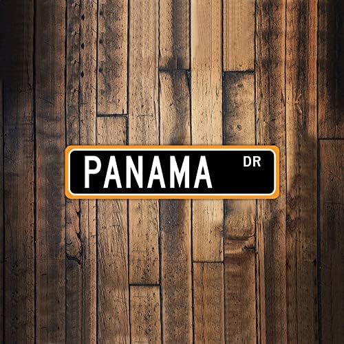 Panamal country Street Sign personalizou seu sinal de metal de qualidade da cidade Panamá dr placar para a fazenda alpendre a decoração