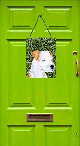 Tesouros de Caroline SS8728DS1216 Jack Russell Terrier parede ou porta pendurando estampas penduradas, placa de parede de metal