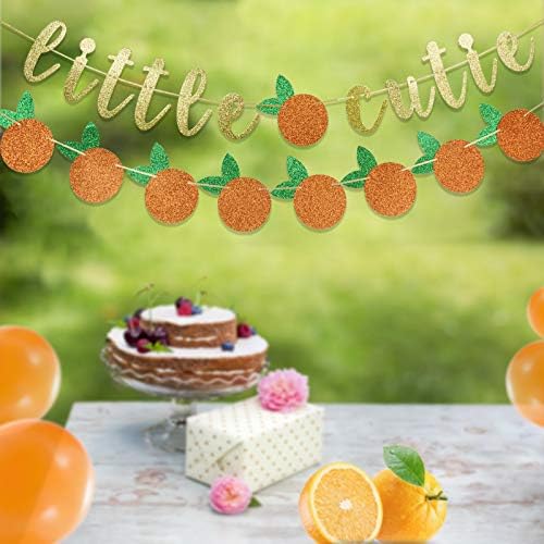 Little Cutie and Orange Clementine Fruit Baby Shower Banner, Orange Clementine Party, Tangerine Theme, Little Cutie tem