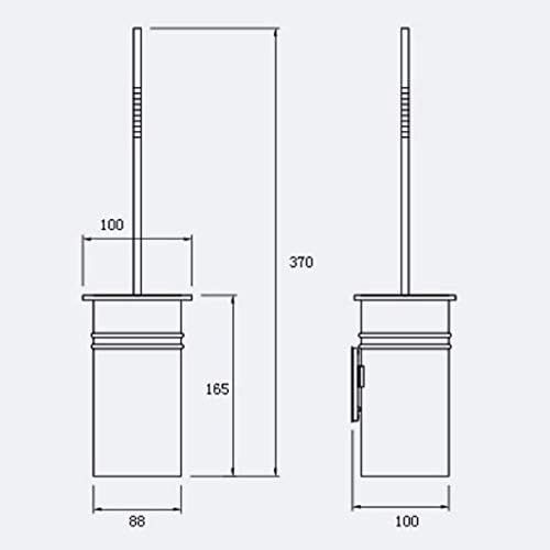 Escova de vaso sanitário/pincel de vaso sanitário pincel de banheiro banheiro conjunto com suporte de aço inoxidável, alça de extensão