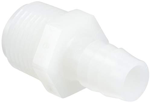 Parker Hannifin 325HB-8-8N PAR-BARB NYLON ENCECTOR MACHECTOR, MANHO DE 1/2 HOSE BARB X 1/2 NPT MASCO, BRANCO