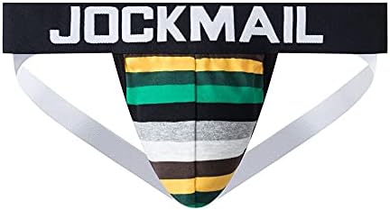 Mens resulta Jock Strap Authletic Spoiler Rainbow Cotton Men Sport Roufete Jockstrap for Gym Sport