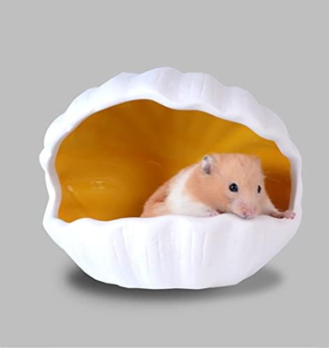 Pequeno Animal Animal Pet Hamster Hamster Horset Adorável Ninho de Chinchilla Critter Bath Bath House Cave Mini Hut