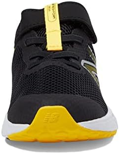 Novo Balance Boy's Fresh Foam Arishi V4 Hook and Loop Running Shoe, Preto/Quente Cendiente, 8 x-Digo Criança