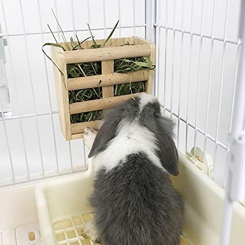 Oyalma Rabbit Hay Feeding Rack Home Home Fades Dispensador de Alimentos Racket Racket Cage alimentador de gaiola para coelhos Chinchillas-23552