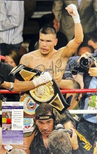 Daniel Ponce DeLeon Boxing assinado 12x18 foto JSA N63531 - Fotos de boxe autografadas