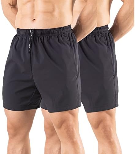 Shorts de ginástica de 5 de pacote de ginástica de 5 da Gaglg Men.