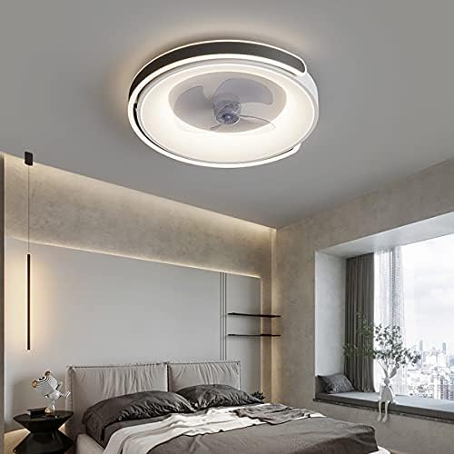 Ventilador de teto Fehun com ventiladores de teto de quarto de iluminação com luminárias LED Fan Modern Light Teto Quarto em