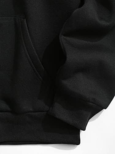 OyoAnge Men's Graphic Hoodies de lã de manga comprida com capuz de moletom de bolso com capuz Tops