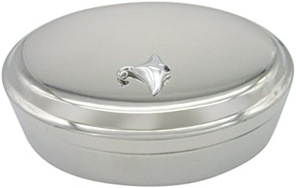 Kiola projeta Manta Ray Pingente Oval Tinket Jewelry Box