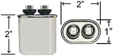 CAPACITOR OVAL DE CLIMATEK - CHATE ATRADEIRA HC90AA007 | 7.5 UF MFD 370/440 VOLT VAC