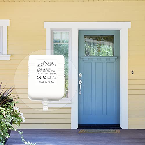 Transformador de campainha 24V, Cermostatos do adaptador de fio C ， Compatível com termostato WiFi de Ecobee Nest Honeywell,