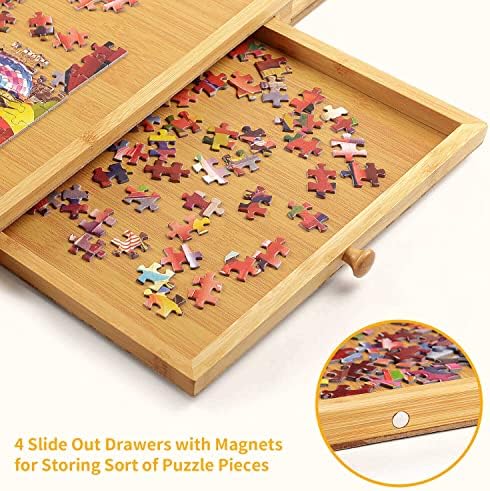 1500 peças Bamboo Jigsaw Puzzle Board Tabela - Placa de quebra