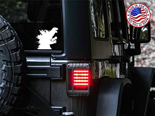 Gráficos e decalques do pôr -do -sol Godzilla adesivo Carro Vinil Monstro | Carros Caminhões Vans Walls Laptop Computador