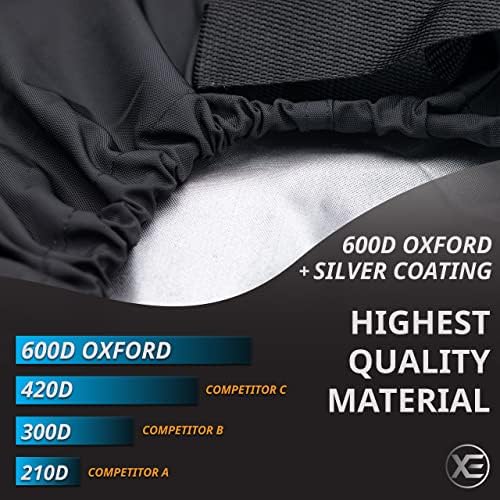 Capa de caiaque para serviço pesado com tecido Oxford 600D para proteção UV, impermeável e à prova de poeira - compatível com