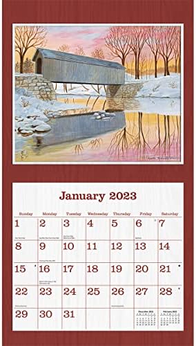 Lang Cobert Bridge 2022 Wall Calendário