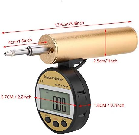 Medidor de espessura JF-Xuan 0-12,7mm 0,01mm Tipo vertical preciso Ferramenta de medidor indicador digital ± 0,03mm teste