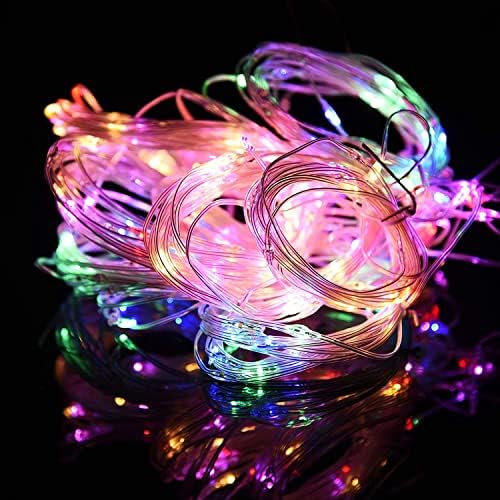 MUTOIS Janela estrelada Curta Cordeira Luz de Luz Multi-Colorida 300 LED 8 Modos de Iluminação Usb Luzes de Controle Remoto Power