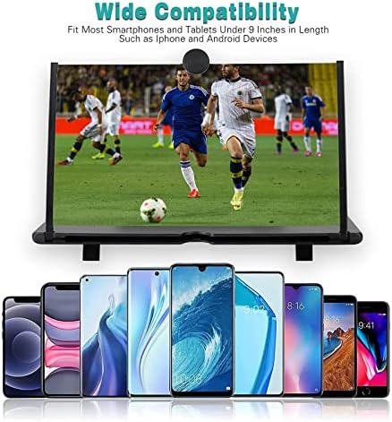 Zuase 14 /16 Mensagem de tela para smartphone 3x HD Grader Screen Ansarger para filmes, vídeos e leitura de jogos Amplificador