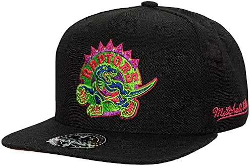 Mitchell e Ness Toronto Raptors hwc hardwood clássicos dinastia Bomba colorida Cap, chapéu 2tone