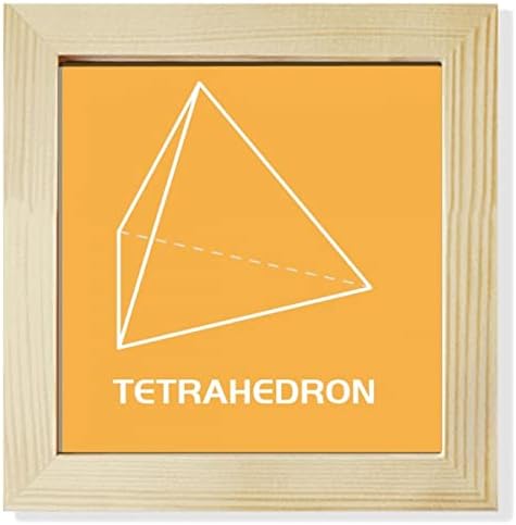 Espaço geométrico matemático Tetraedro quadrado quadro de quadro de quadro de parede de comprimido