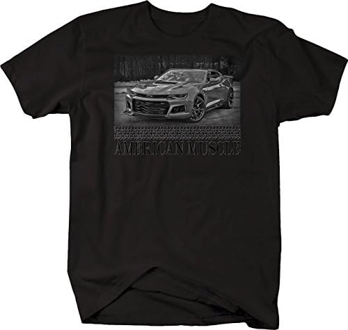 Impressão ousada Retro American Muscle Racing Camaro ZL1 Racing Horava Power Camise