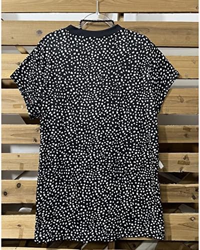 3x tops para mulheres plus size leopard impressão redond round pescop pullover solto top casual para mulheres túnicas womens plus