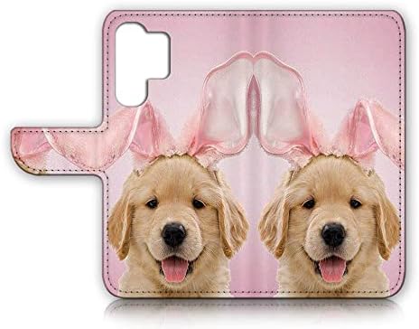 Para Samsung S23 Ultra, para o Samsung Galaxy S23 Ultra, capa de capa de carteira de flip de flip, A24379 cachorro Golden Retriever