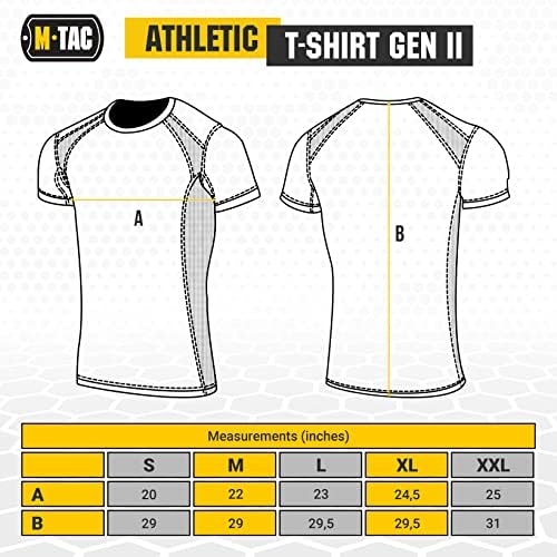 Camiseta atlética do M-TAC Gen.2-Camiseta militar de poliéster respirável com manga curta e pescoço da tripulação
