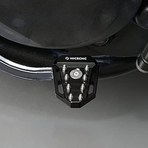 NICECNC Black Breke Pedal Fotboard Extensão da ponta da ponta compatível com Kawasaki KLR650 2008-2018 2017 2015 2015