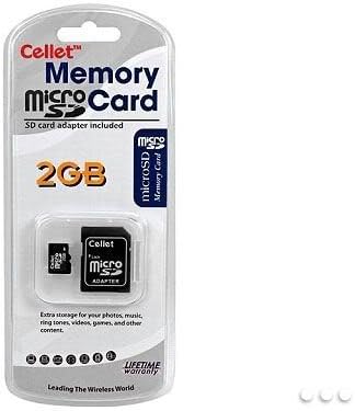 MicroSD de 2 GB do Cellet para Motorola MB855 Memória flash personalizada, transmissão de alta velocidade, plug e play,