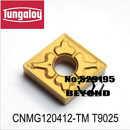 FINCOS CNMG120404-TM T9025/CNMG120408-TM T9025/CNMG120412-TM T9025, inserção original de Tungaloy para girar a ferramenta-: CNMG120408
