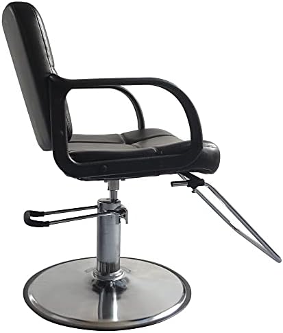 Liuyunqi Hair Beauty Equipment Barber Cadeir Woman Barber Chair Black US Warehouse em estoque