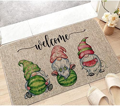 RIVONE SUMPLENCIMENTO GNOMES CAIMAT DECORATIVO DE 17 X 29 Aquarela aquática Decoração sazonal de verão Decoração de feriado