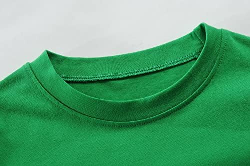 Camisa de Páscoa infantil Green Cosca de meninos do trator Treme de traje de manga curta de manga curta