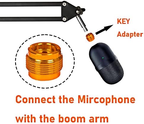 Adaptador do suporte do microfone Yuzuhome 5/8 a 3/8 parafuso de rosca do tripé, para suportes de microfone, monitor