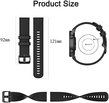 BabyValley Watch Band Compatível com Coros Apex 42mm/ritmo 2 Liberação rápida Ajusta Pulseiras Strap Bandas de silicone respiráveis