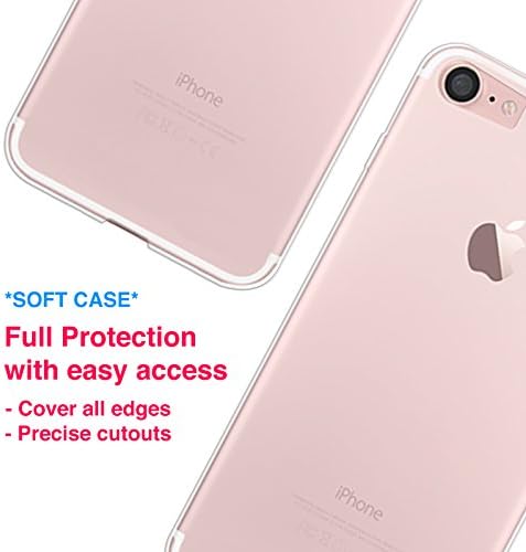 CasoCylorraine Compatível com o iPhone SE 2020 / iPhone 8 / iPhone 7 Caso, aquarela TPU flexível TPU Soft Gel Protective
