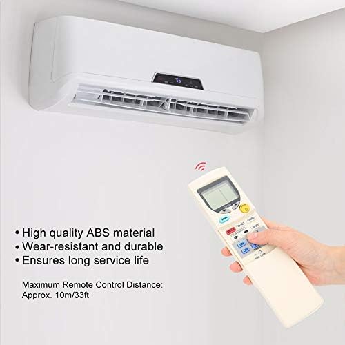 Controle remoto do ar condicionado universal do PLPLAAOO, controlador de condicionamento de exibição A/C LCD, ABS ABS
