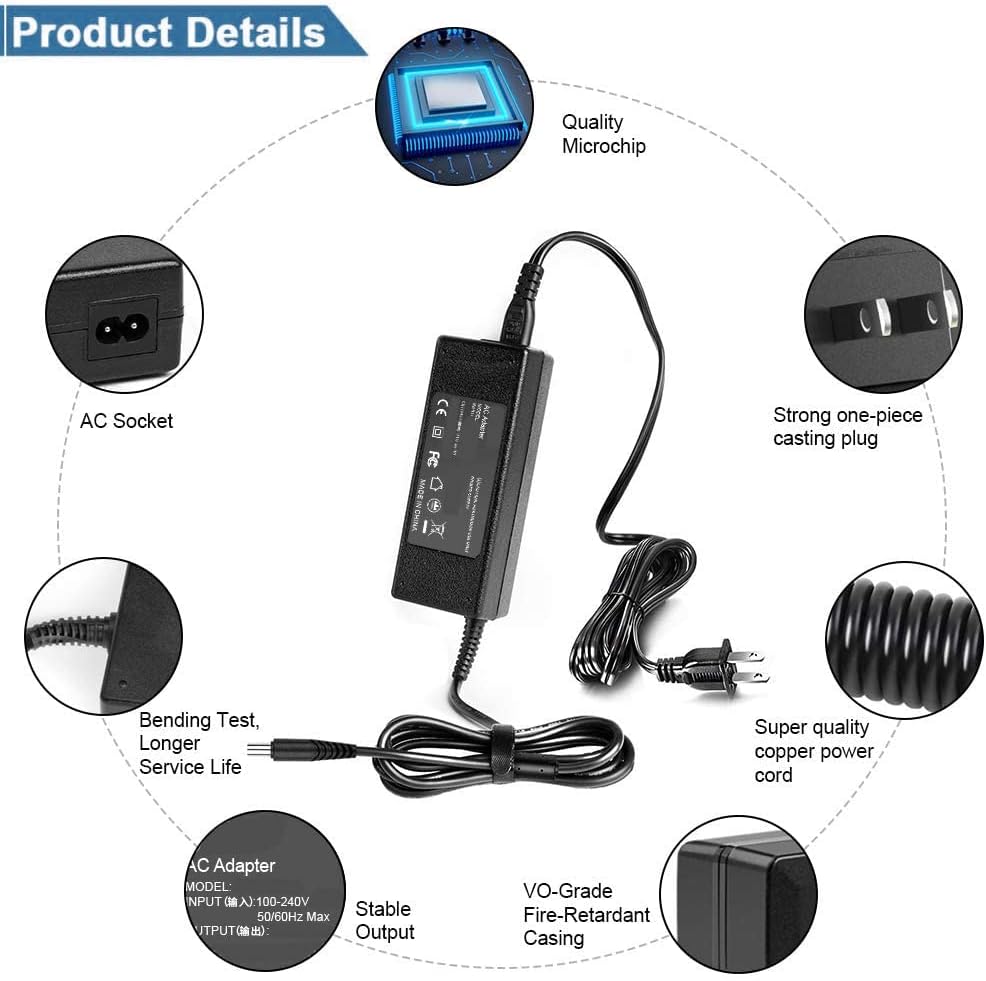 Adaptador Skksource AC/CC Compatível com Panini Unisys My Vision X AT3 Pass-through Verifique Power