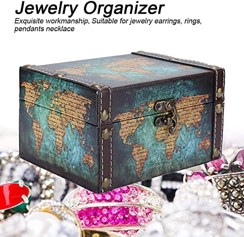 Baús de jóias zcxiyu para armazenamento de colar de armazenamento de jóias vintage jóias brincos de jóias de jóias de jóias Caixa