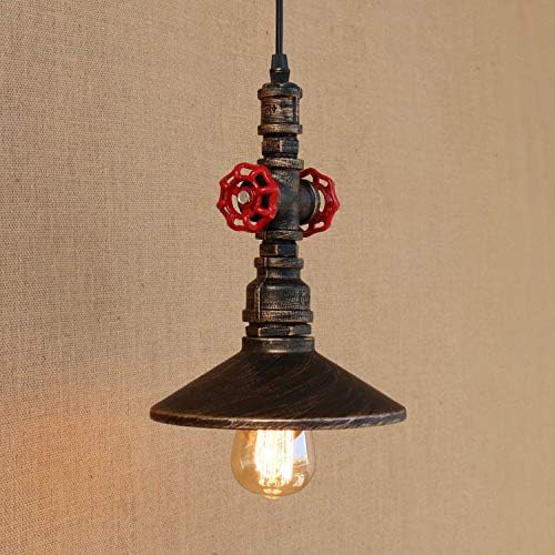 Niuyao Lighting Luminária de tubos industriais vintage, luzes pendentes de metal de estilo de fazenda, lâmpada pendurada de