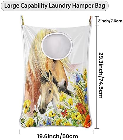 Fashion Horse Flor Solvendo Saco de Lavanderia, sobre a porta Saco de Lavanderia Roupa Durável Durável Bolsa de